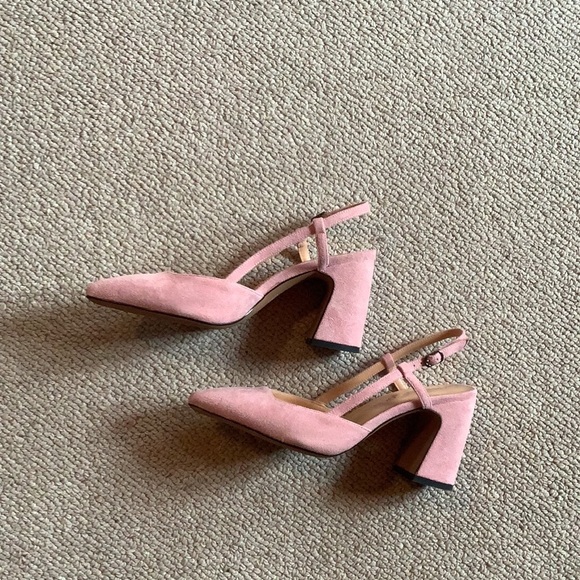 Pink Suede Slingbacks Size 8.5 - Picture 5 of 8